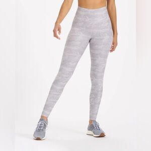 Vuori Clean Elevation Gray Camouflage Pale Heather Gray Camo Leggings